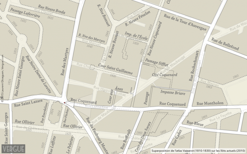 Rue Lamartine, c. 1866 Vergue